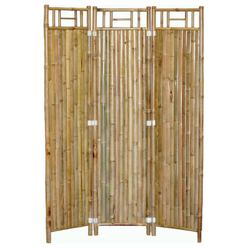 3-Screen Bamboo Panel