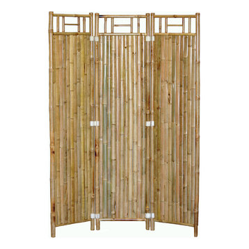 3-Screen Bamboo Panel