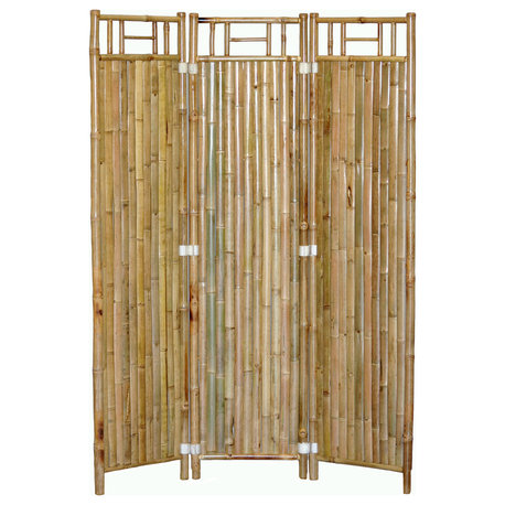 3-Screen Bamboo Panel