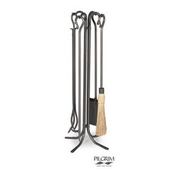Large Hearth Tools in Vintage Iron - Fireplace Accessories