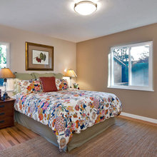 set up QUEEN bed in Greg room