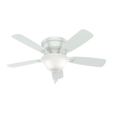 Hunter Fan Company 48" Low Profile White Ceiling Fan With Light