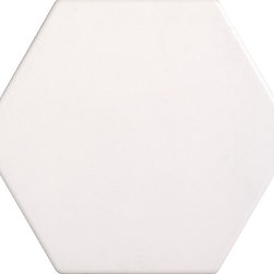 Hexagons & Subway Tiles - Examatt Bianco - Wall & Floor Tiles
