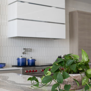 Milano - Fantasia + Bianco Lucido - Kitchen New Construction