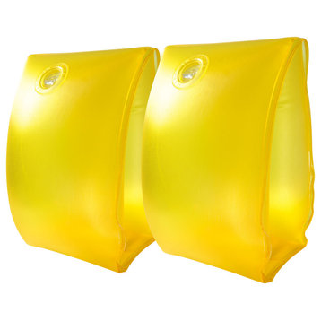 Set of 2 Inflatable Yellow Children's Arm Floats - 3 Years and Up