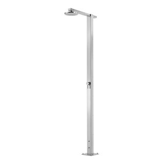 HEATGENE Stainless Steel Outdoor Shower Stand With Body Jets And Handheld  Showerhead For Outside Showers/Swimming Pools/Matt Black