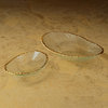 Cassiel Clear Bowls With Jagged Gold Rim, Set of 3, Small
