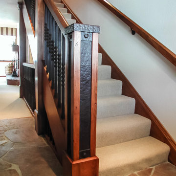 Mountain Steel and Wood Stair