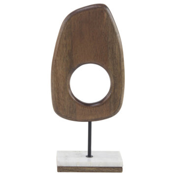 Modern Brown Mango Wood Sculpture 95962
