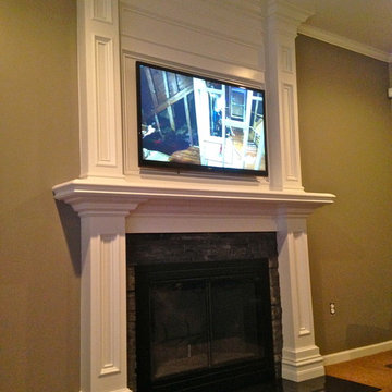 custom mantles and stone surrounds