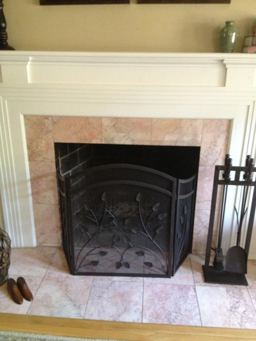 Want to paint this ugly marble around fireplace and other areas. It th