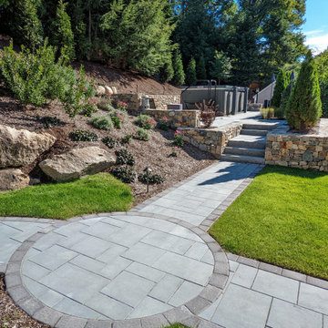 Patio and Spa Landscape Design Natick, MA
