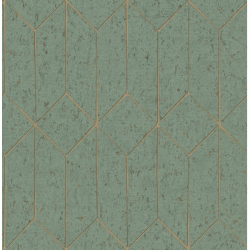 Hayden Mint Concrete Trellis Wallpaper Bolt