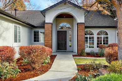 Inspiration for a country exterior home remodel in Boise