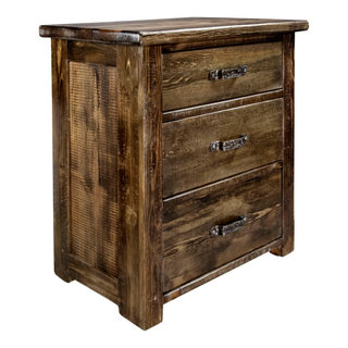 The Andrew Large Barnwood Straight Desk, Natural Finish | Deer Valley  Woodworks