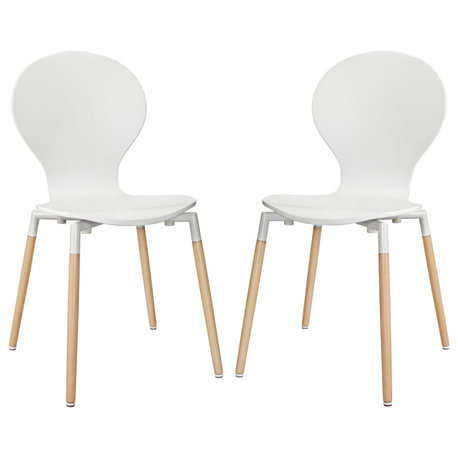 White Path Dining Chair Set of 2