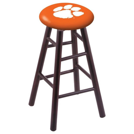 Clemson Bar Stool, Dark Cherry