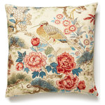 The House of Scalamandre - Shenyang Linen Print Pillow - This pillow by The House of Scalamandre will add elegance, style, and character to any room.