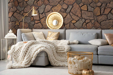 Interior Designs with Faux Stone Panels