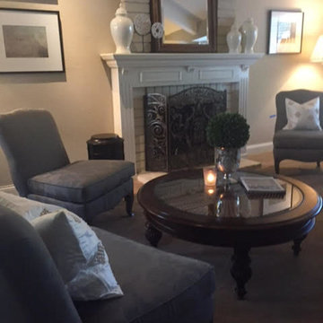 A Piano Teacher's Traditional Living Room with a Contemporary Flair