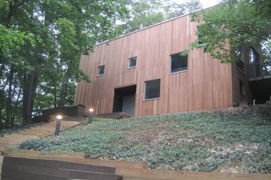 Inspiration for a contemporary exterior home remodel in Other