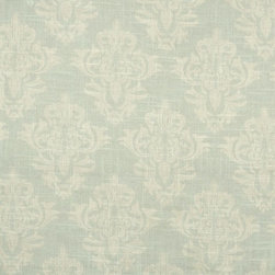 Phoebe Printed Medium-scale Damask Linen Custom Made Curtains - Curtains