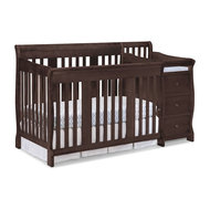 Stork Craft Aspen Sleigh Changing Table With Drawer In White
