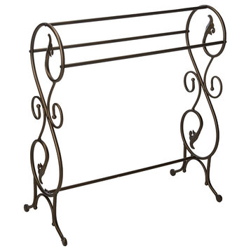 Antique style Freestanding Towel Rack Stand, Pewter