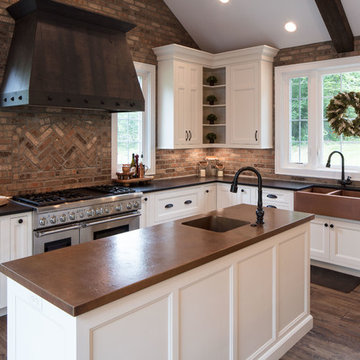 Queen Anne Lace Off White Inset Cabinets (Adkins)