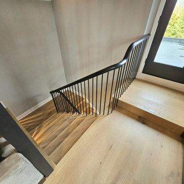Project #115 | Staircase with Continuous Rail System Without Newels