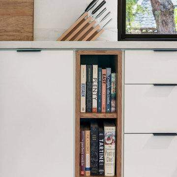 Kitchen cabinet, cookbook shelf — Nixon II, Reno interior design by Find Design
