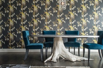 Inspiration for a dining room remodel in Chicago