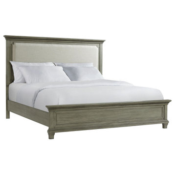 Picket House Clovis King Panel Bed, Gray
