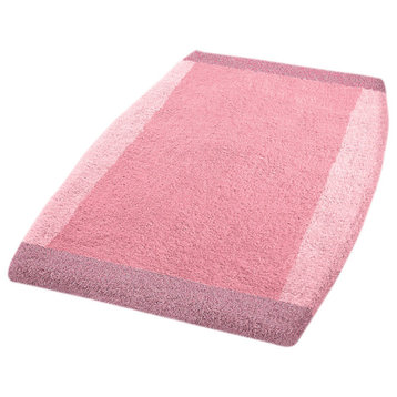 Pink Modern Bath Rugs, Tonneau, Medium