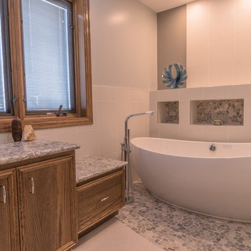 Project 2025-3 Golden Valley Transitional Master Bathroom Remodel with Spa Feel