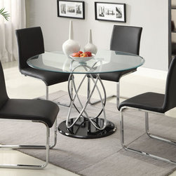 Round Glass Dining Table - Dining Tables