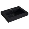 Dowell 18" FTB Resin Bathroom Vanity Basin, Black, 24wx18dx6h