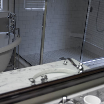 Throwback Vintage Retro Master Bathroom Remodel Cary NC