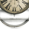 Wall Clock Oyster Gray Iron