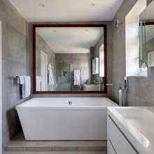 the bathroom