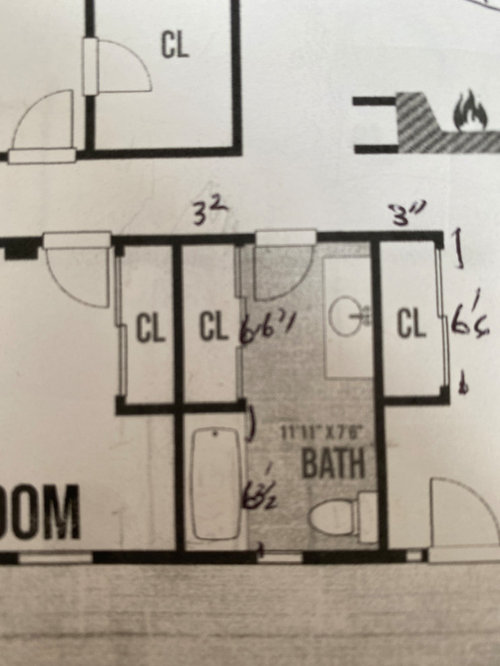Bathroom layout options
