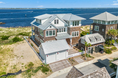 Beach style exterior home photo in Other