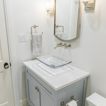 Nautical Themed Bath with StyleCraft Custom Vanity Cabinet