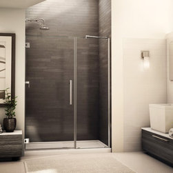 Fleurco Platinum Kara 57" - 59" Door and Panel- Wall Mount Hinges PXKP57 - Bath Products