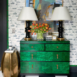 Custom Designed Architectural Toile Wallpaper - Wallpaper