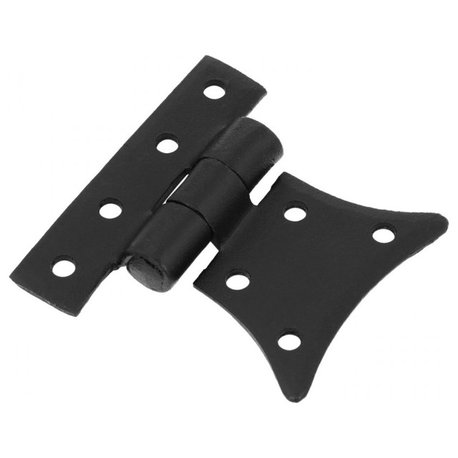 Small Kitchen Cabinet Hinges Half Butterfly Black Rustic Cabinetry Hardware 2"