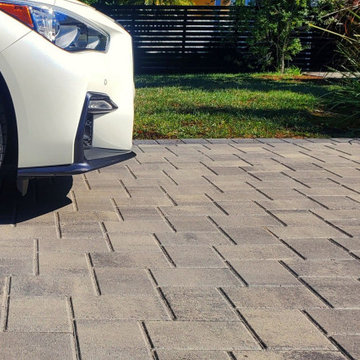 Driveway Remodel using Angelus Courtyard Pavers
