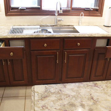 Cambria Nevern Countertops with Galley Workstation ~ Medina, OH