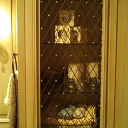 Klise Manufacturing - Custom Wire Mesh Grillework for bathroom cabinetry - Home Decor
