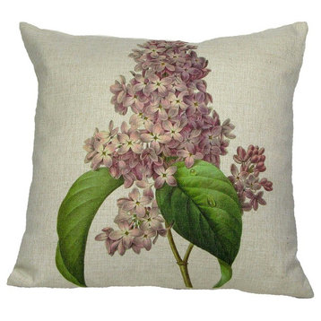 Pink Lilac Throw Pillow Case, With Insert